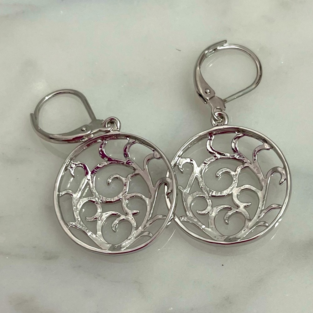 Silver Earrings. NWT. - Picture 2 of 4